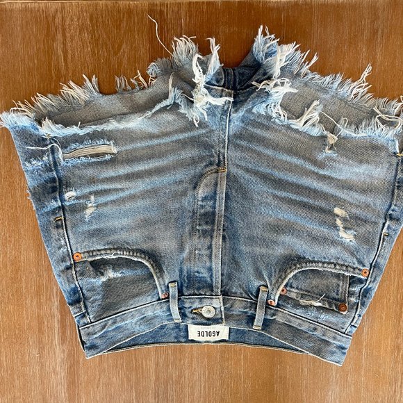 Agolde Jaden Shorts - Swampmeet - Picture 3 of 4